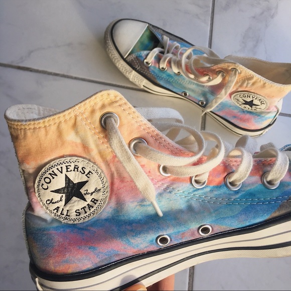 Converse Shoes - limited edition sunset converse